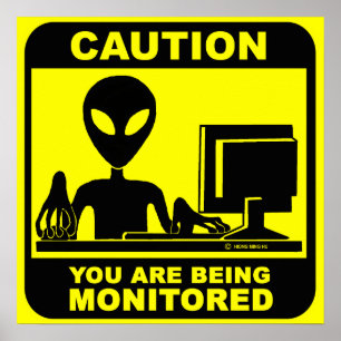 Poster Cuidado! você está sendo monitorado