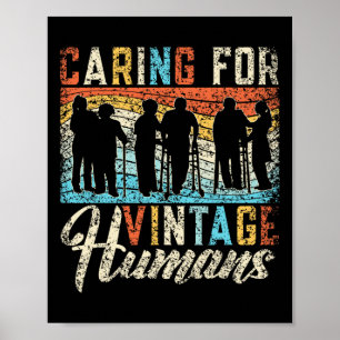 Poster Cuidados Com Enfermeiras De Seres Humanos Vintage