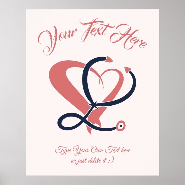 Poster Cuidados Médicos, Enfermagem, Emergência. Modelo d (Frente)