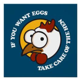 Pôster Cuidar da galinha 1