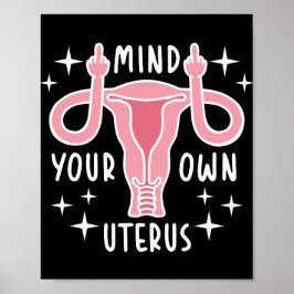 Poster Cuide da sua escolha feminista utópica profissiona