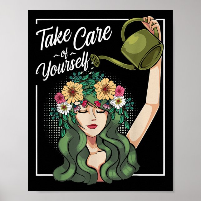 Poster Cuide Do Seu Corpo De Autoamor Positivo (Frente)