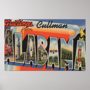 Pôster Cullman, Alabama - grandes cenas da letra