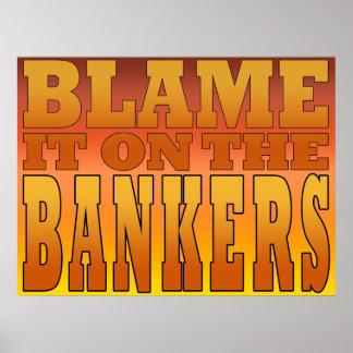 Pôster Culpe-o no Agente Anti-Banks Pro