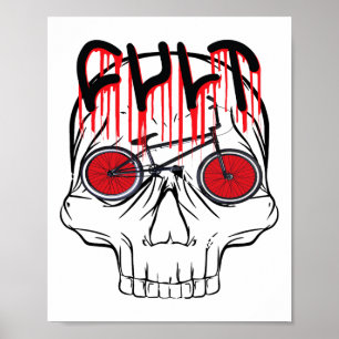 Poster Cult Bmx Halloween Dift Para Meninas Ki