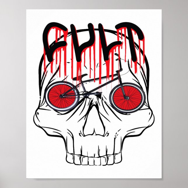Poster Cult Bmx Halloween Dift Para Meninas Ki (Frente)