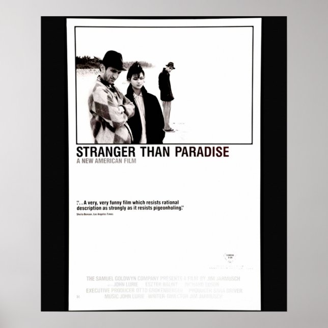 Poster Cult Comedy Stranger than Paradise por American Au (Frente)