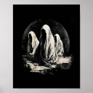 Poster Cult Escuro Assustador do Halloween Fantasma Magic
