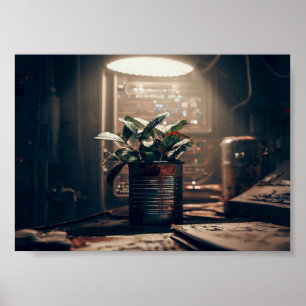 Poster Cultivar uma Planta Durante o Apocalipse
