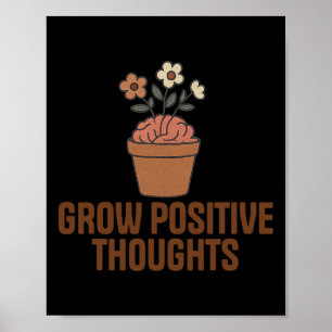 Poster Cultive Pensamentos Positivos Problemas de Saúde M