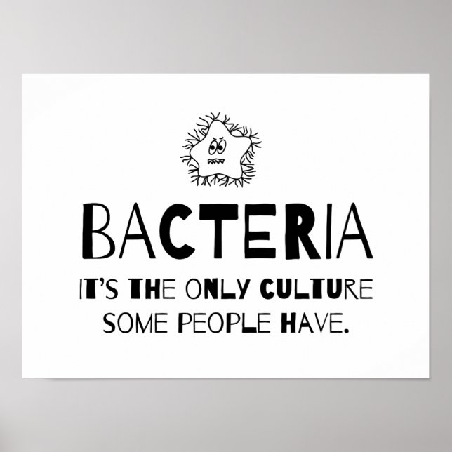 Poster Cultura Bacteriana (Frente)