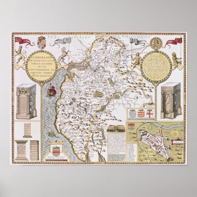 Poster Cumberland and the Ancient City of Carlile (Frente)