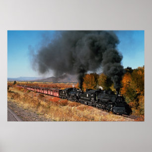 Poster Cumbres e Toltec Railroad, n.os 487 e 484,