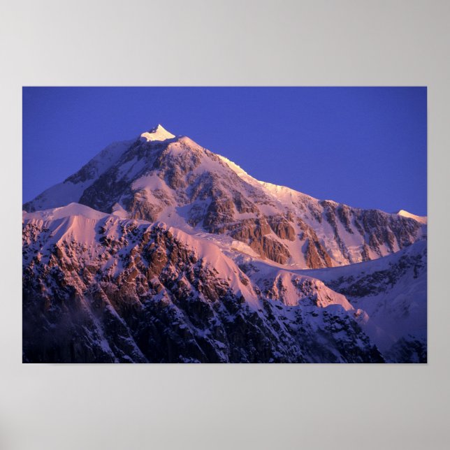 Pôster Cume do Pico Denali (Mt. McKinley) em (Frente)