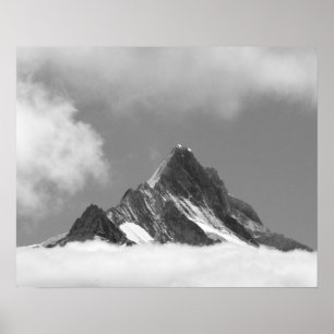 Poster cume do Shreckhorn, 3741 m. a partir de Faulhorn,