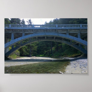 Poster Cummins Creek no Parque Estadual de Netuno, OR