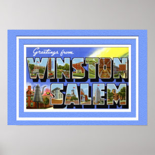 Pôster Cumprimento da letra de Winston Salem North