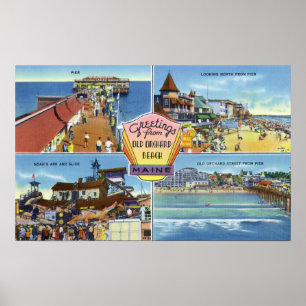Poster Cumprimentos com das vistas cénicos 2