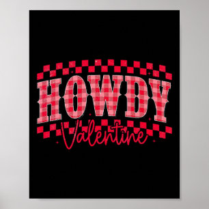 Poster Cumprimentos de Dia dos Namorados Cowgirl Western