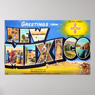 Pôster Cumprimentos de New mexico