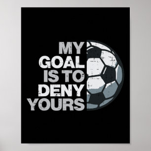 Poster Cumprir Meu Objetivo Para Negar Seu Jogador De Fut