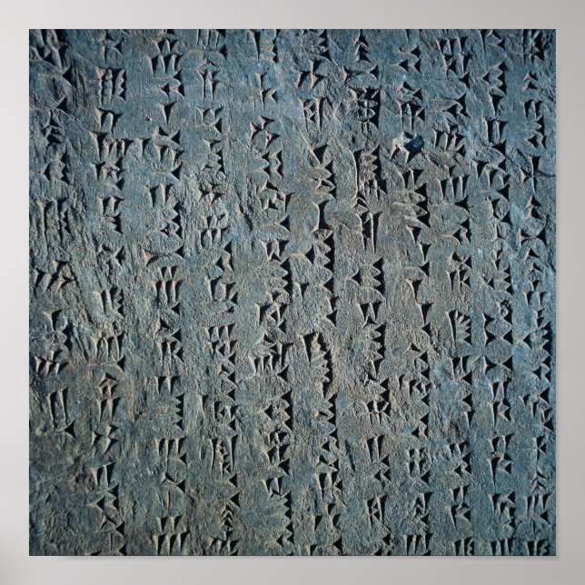 Pôster Cuneiform script (Frente)