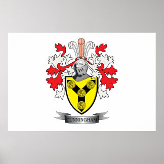 Poster Cunningham Family Crest Casaco de Armas