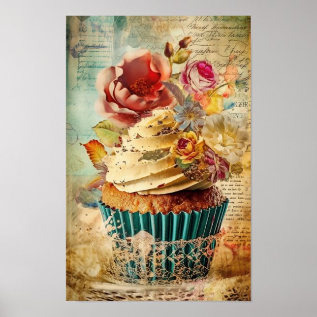 Poster Cupcake Delicioso (Frente)