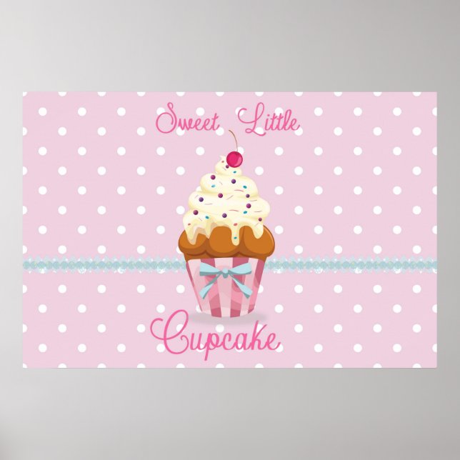 Poster Cupcake doce (Frente)