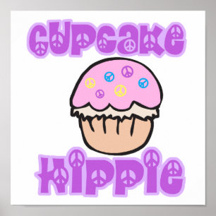 Poster Cupcake Hippie
