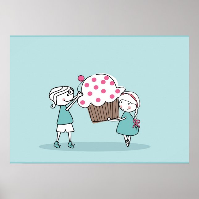 Poster Cupcake Love (Frente)