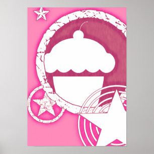 Pôster cupcake punk