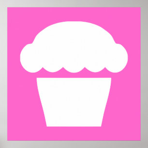 Pôster cupcake simples