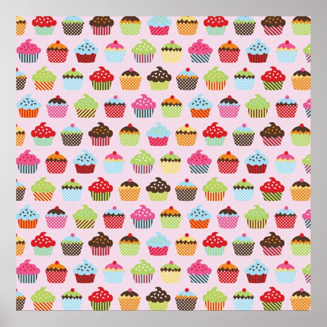 Poster Cupcakes bonitos (Frente)