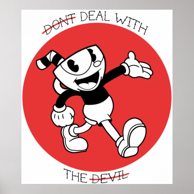 Poster Cuphead - Não lida com o diabo (Frente)