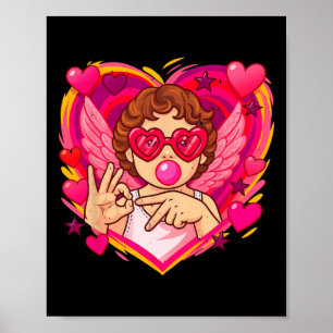 Poster Cupid Diz 67 Meme Para Crianças Mulheres Homens Me