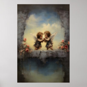 Poster Cupido Dia dos Namorados, Dark Academia, Casa de C