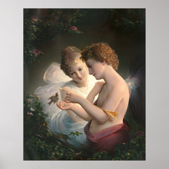 Poster Cupido e Psyche, Louis Pring (Frente)