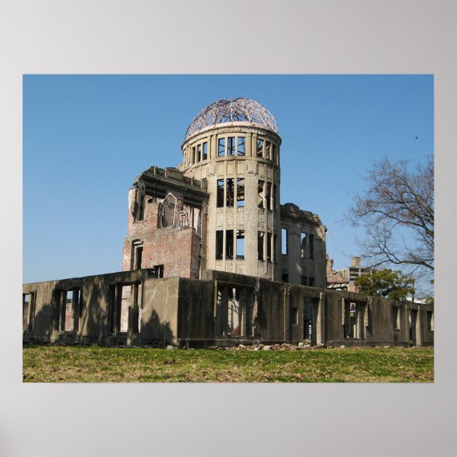 Poster Cúpula da Bomba Atômica, Hiroshima, Japão (Frente)