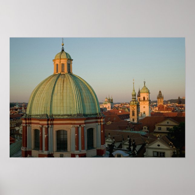 Pôster Cúpula da Igreja de São Francisco, Praga, Repúblic (Frente)