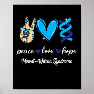 Poster Cura do Amor pela Paz Síndrome de Mowat-wilson Fit