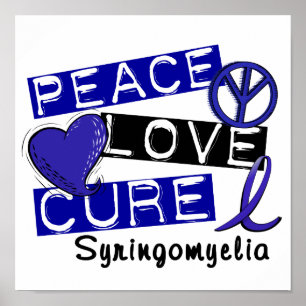 Pôster Cura Syringomyelia do amor da paz
