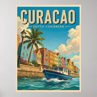 Poster Curaçao Caribe Holandês