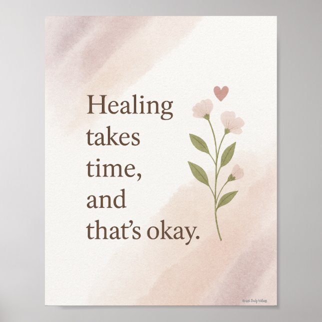 Poster Curar leva tempo a Arte da Parede a Bloquear Momen (Frente)