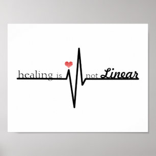 Poster Curar Não É Sensibilização Linear - Saúde Men