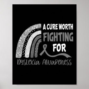 Poster Cure Worth Lutando Pela Consciência Da Dislexia