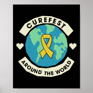Poster Curefest Em Torno Do Cancer Da Infância Mundial Aw