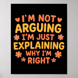 Poster Curiosa citação que não estou a argumentar apenas