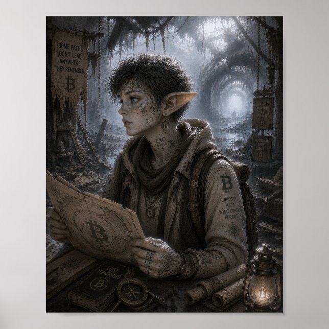 Poster Curiosidade / Cartógrafo / Túnel Esquecido (Frente)