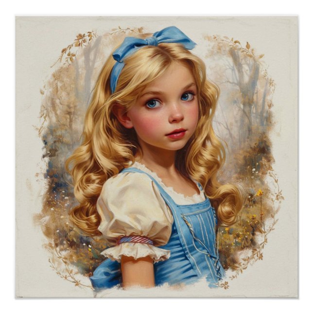 Pôster Curiosidade do País das Maravilhas de Alice: Capri (Frente)